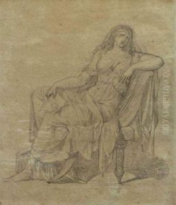 Etude De Femme Assise Lisant Une Lettre (+ Another, Verso)