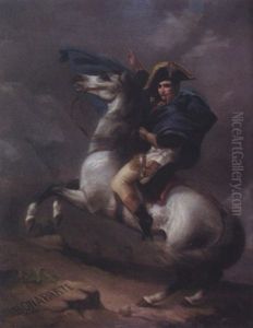 Napoleon (the First Consul) Crossing The Alps Via The Great Saint Bernard Pass by Jacques-Louis David