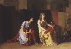 Les Amours De Paris Et Helene by Jacques-Louis David