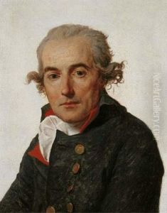 Portrait Of Francois Mellinet by Jacques-Louis David