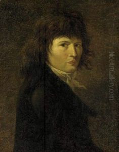 Portrait Of A Gentleman (jean Nicholas Billaud-varenne?) In A Black Coat by Jacques-Louis David