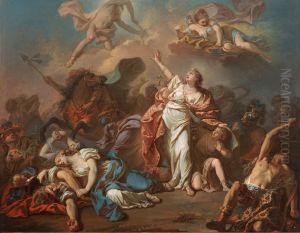 Apollon Et Diane Percant De Fleches Les Filles De Niobe
