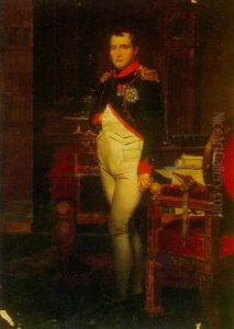 The Emperor Napoleon In His Study And The Tuileries by Jacques-Louis David