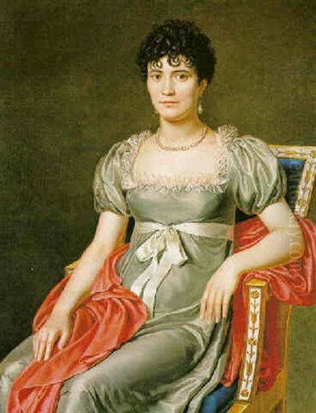Portrait Of A Young Woman Seated, Three-quarter Length - view 1