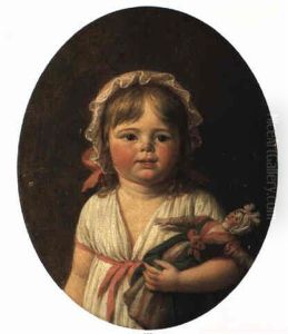 A Young Girl Holding A Doll