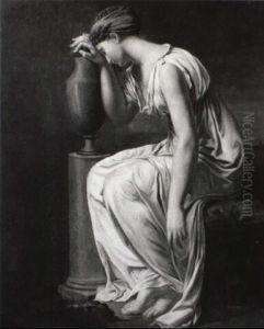 Etude D'apres Le Personnage De Camille Du 'serment Des Horaces' by Jacques-Louis David
