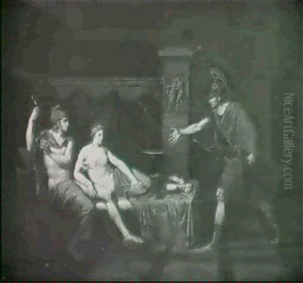 Paris Wooing Helen As Hector Exhorts Him To War - view 1