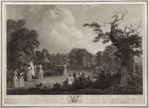 Archery: The Meeting Of The Society Of Royal British Archers In Giversyll Park, Denbighshire by Cornelis Apostool