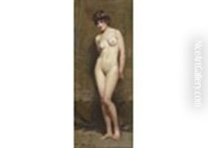A Standing Female Nude by Allan Douglas Davidson