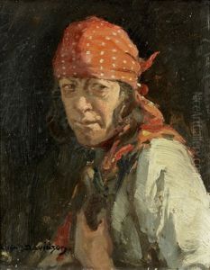 Portrait Of A Man Wearing A Bandana