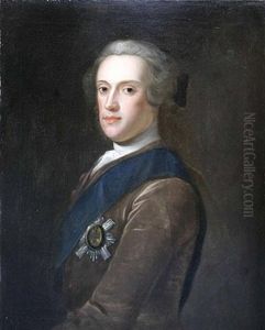 Portrait Of Sir James Hamilton, 6th Duke Of Hamilton Wearing The Badge Of The Order Of The Thistle