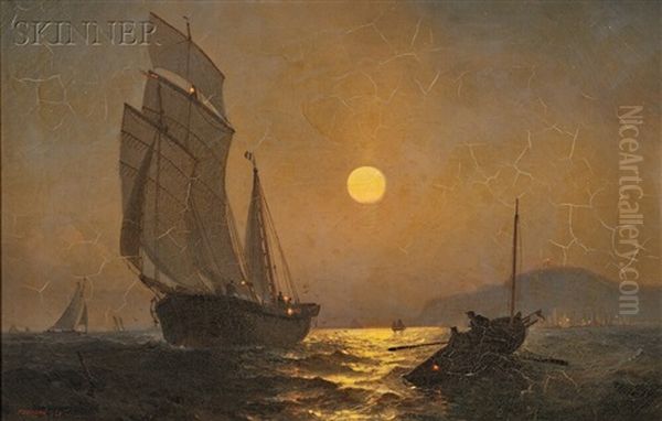 Moonlight, Cape La Heve, France - view 1