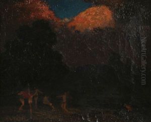 Dancing Wood Nymphs by Arthur B. Davies