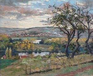 Vue De Bonnieres by Emile Appay