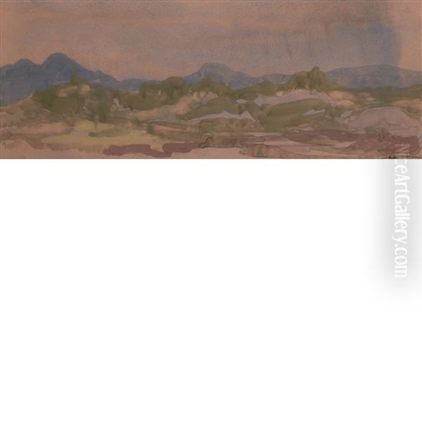 Italian Landscape, Mauve - view 1