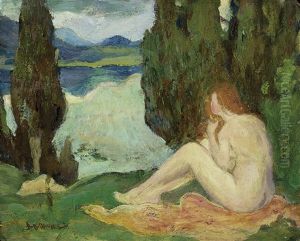 Landscape With A Seated Female Nude Landscape With A Seated Female Nude