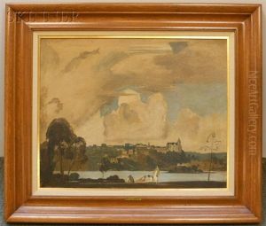 Splendor In...the Chateau Country Of France /study For Church Village by Arthur B. Davies