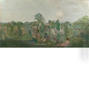 Idyllic Landscape by Arthur B. Davies