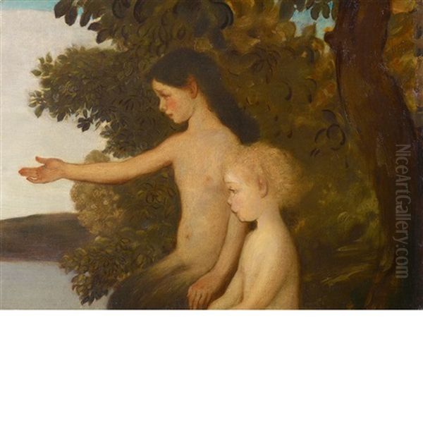 Little Fauns On The Banks Of The Arethusa - view 1