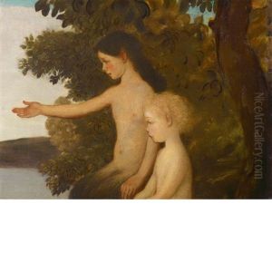 Little Fauns On The Banks Of The Arethusa by Arthur B. Davies