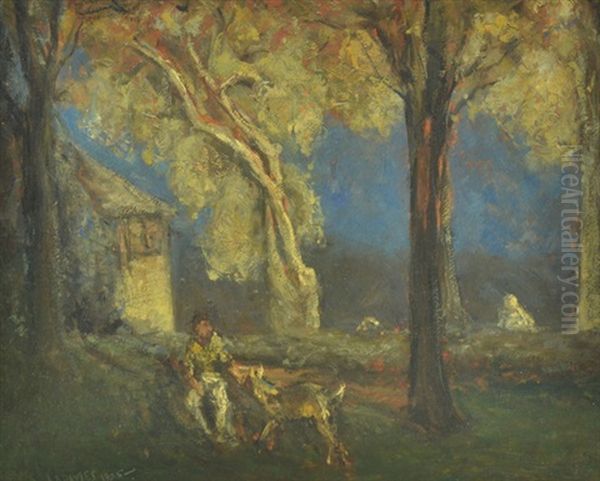 Young Boy And His Pet - view 1