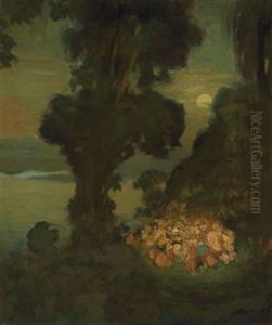 The Hosts Of Faery by Arthur B. Davies