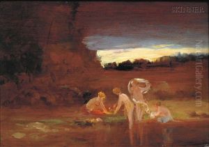 Bathers At Dusk by Arthur B. Davies