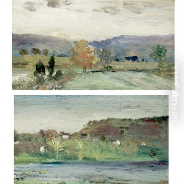 The Shores Of Rockland Lake (+ The Bend Of The Road Toward Rockland Lake; 2 Works) - view 1