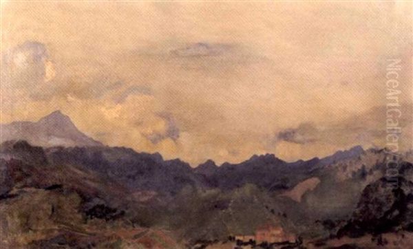 Mountain Landscape With Village - view 1