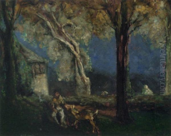 Man With Goat - view 1