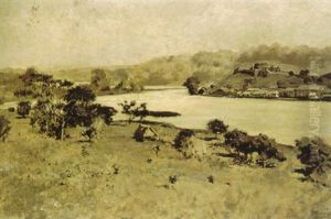 River Landscape by Arthur B. Davies