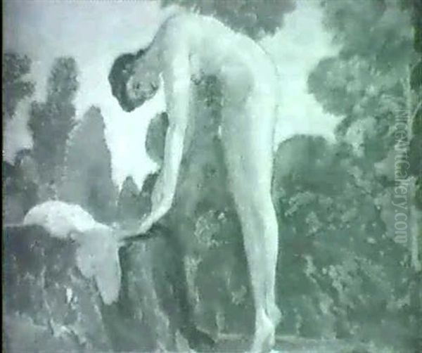 Female Nude In Landscape - view 1