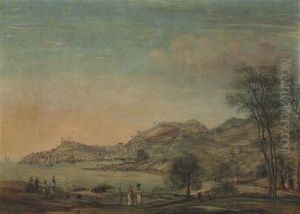 A View Of The Town Of St George And Richmond Heights, Grenada by Captain Thomas Davies