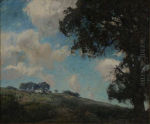 Litchfield Hills, A New England Farm On A Hill by Charles Harold Davis