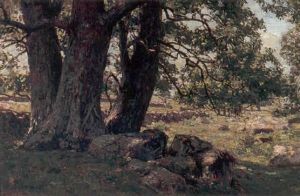 A Spring Landscape by Charles Harold Davis