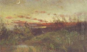 Red Skies At Dusk by Charles Harold Davis