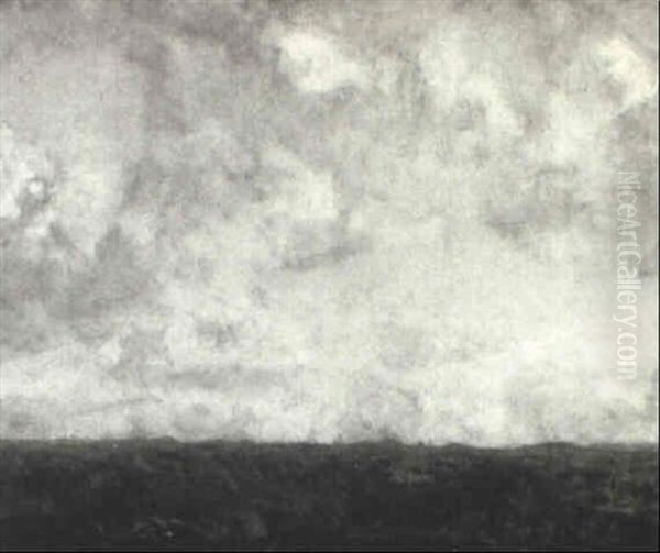Hilly Landscape Under Full American Sky - view 1