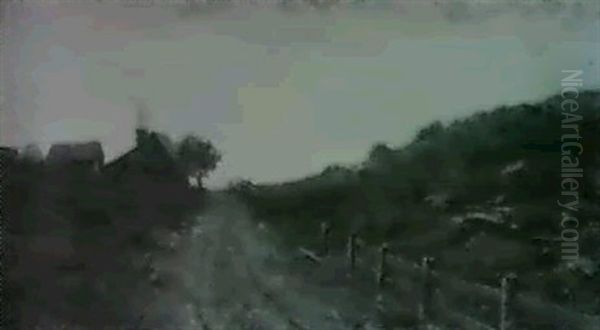 A Rocky Outcrop With Houses - view 1