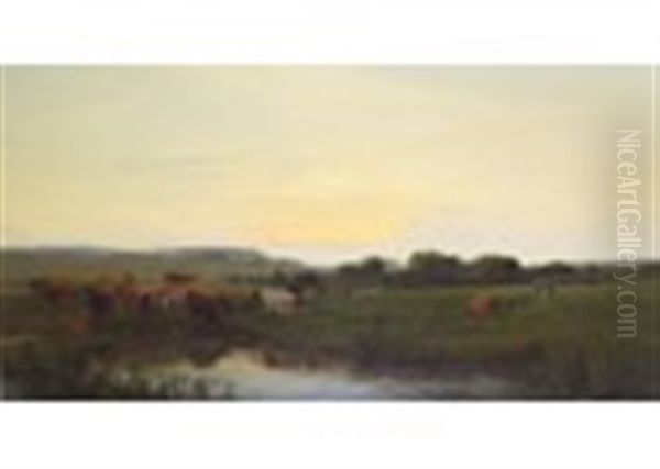 Cattle In A Meadow - view 1