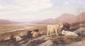 Highland Cattle by Henry William Banks Davis, R.A.