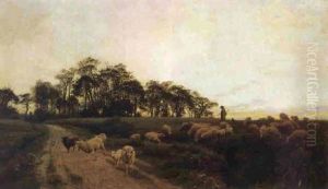 Midsummer Twilight by Henry William Banks Davis, R.A.
