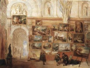 A Capriccio Of The Interior Of The Mauritzhaus Den Hague, Holland
