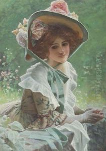 Portrait Of A Lady by Lucien Davis