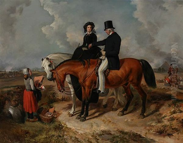 Queen Victoria And Wellington At Waterloo - view 1