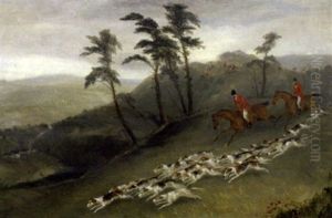 Hunting Scenes (+ 3 Other Similar; 4 Works) by Richard Barrett Davis