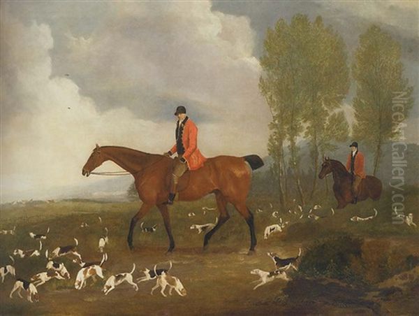 Richard Davis, Huntsman To King George Iii's Harriers, With Hounds Drawing Covert - view 1
