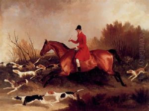 A Huntsman And Hounds by Richard Barrett Davis