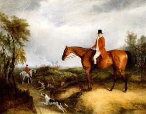 James John Farquharson With The Blackmore Vale Hunt by Richard Barrett Davis