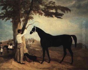 Thomas Cosby's Charger Black Prince With The Troopers Of The Royal Horse Guard Beyond