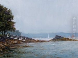 Light Rain, Small Inlet, Mt. Desert by William Davis